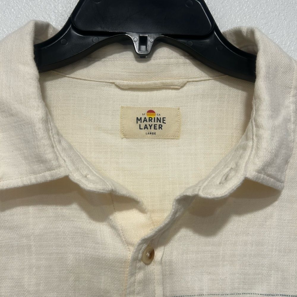 Marine Layer Button Down Long Sleeve NWOT - Picture 5 of 7